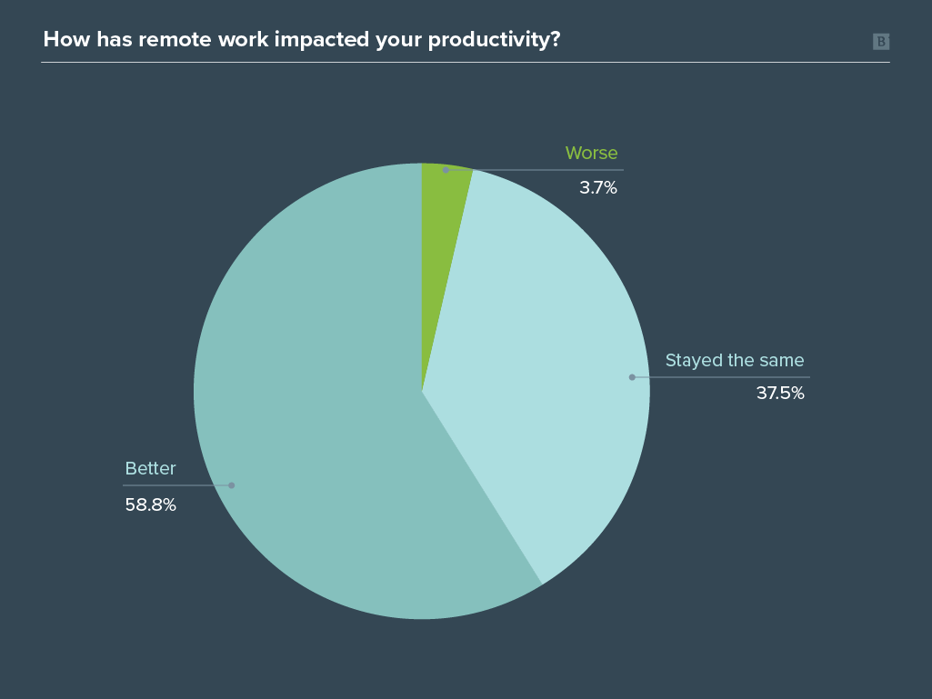 Remote work survey graph