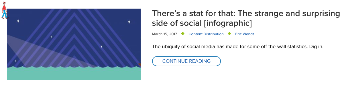 Infographic in a blog