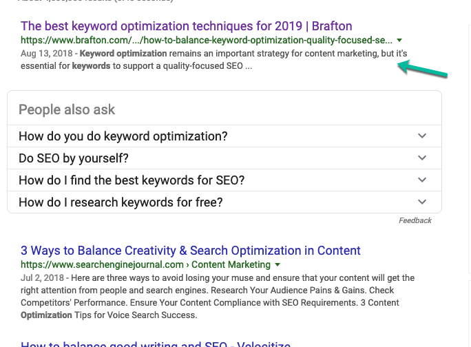 keyword optimization techniques for 2019