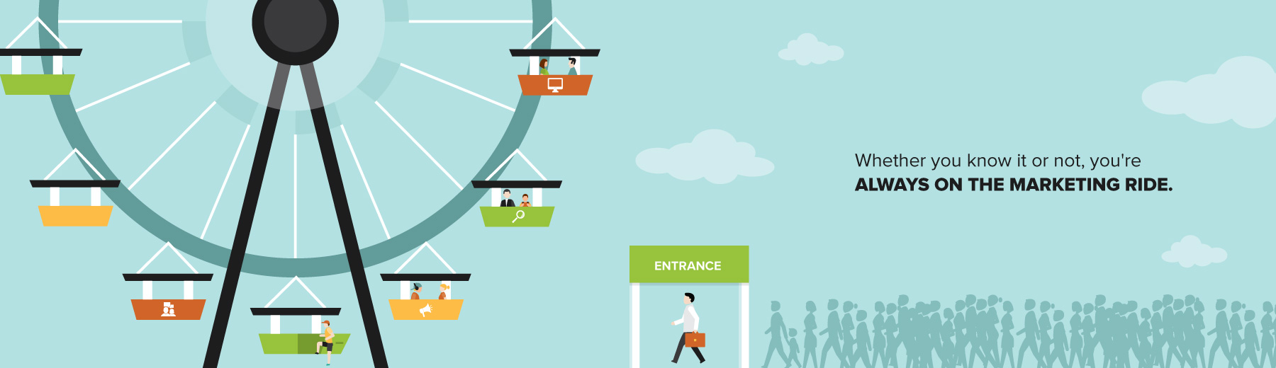 We're all on the marketing ride, even if we don't know it.