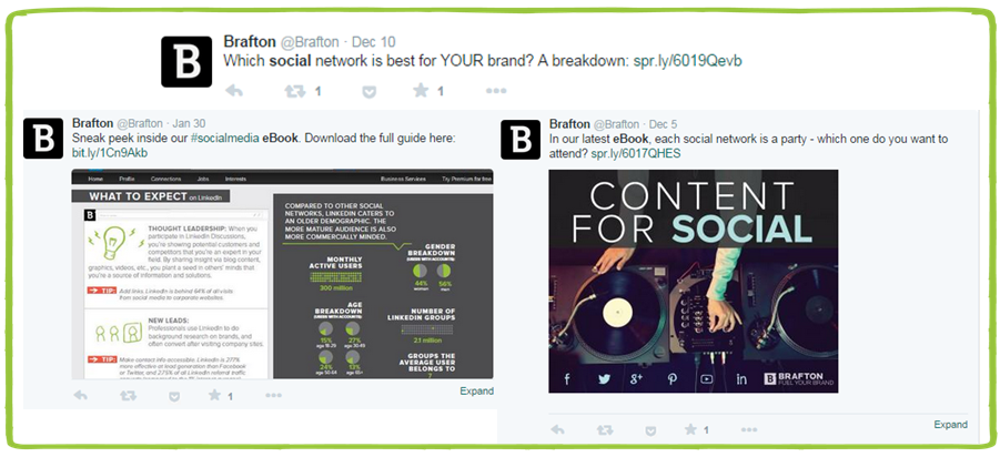 Brafton Twitter Social Example