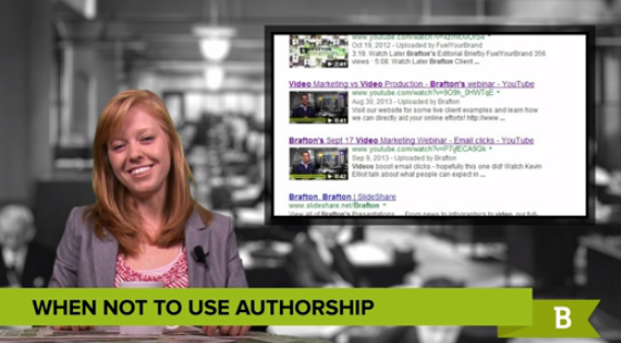 Brafton reveals that Authoship markup isn't always the best choice for web content.