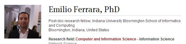 Emilio Ferrara Emilio Ferrara