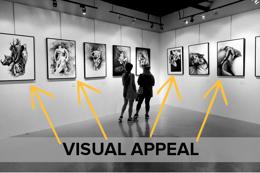 Content and Coffee Visual Appeal