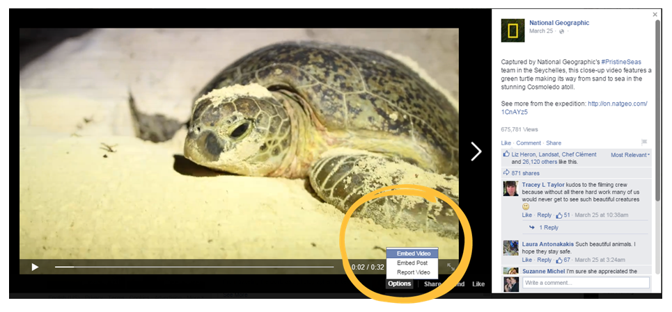 Embed Facebook Video