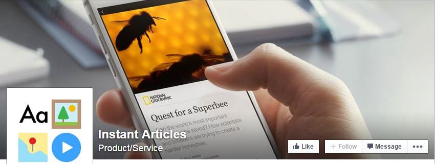 Facebook instant articles