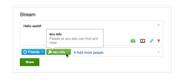 Google Apps users, mostly college students and private enterprise employees, can now access Google+ from their Apps accounts.