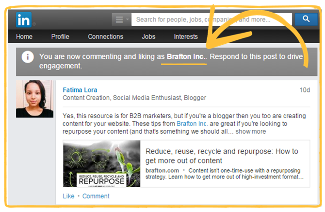 LinkedIN Notification Center
