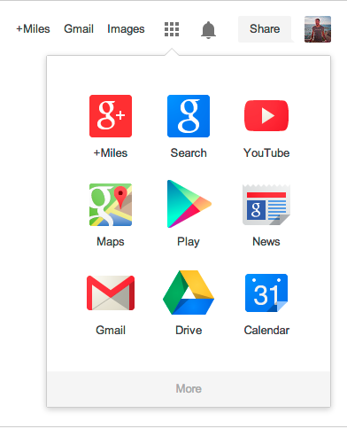Google's new navigation panel makes it easier for users to switch back and forth between products.