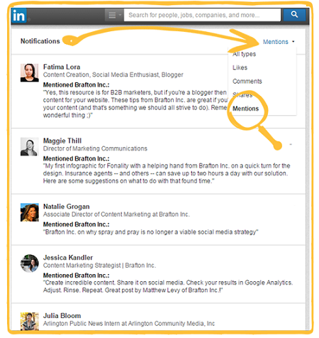 Notification Center LinkedIn