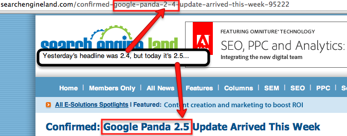 Panda 2.5 on Search Engine Land Panda 2.5 on Search Engine Land