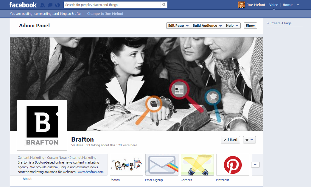 Facebook has rolled out a Voice tool, which allows marketers to switch back and forth from their personal account.
