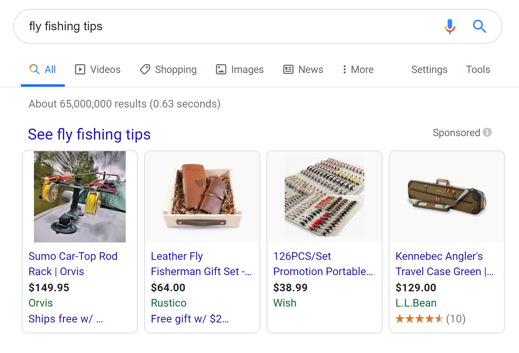 Display ad example fly fishing tips