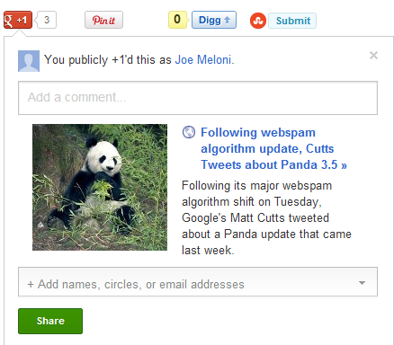 Many users do not really understand what a +1 on Google+ signifies.