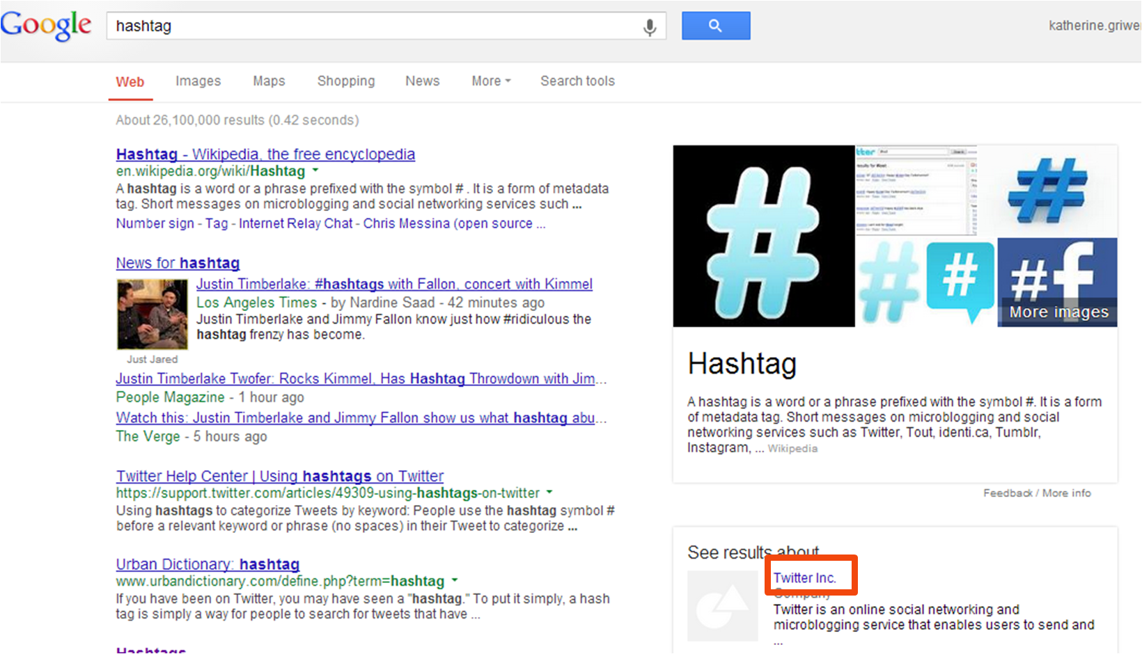 hashtag search