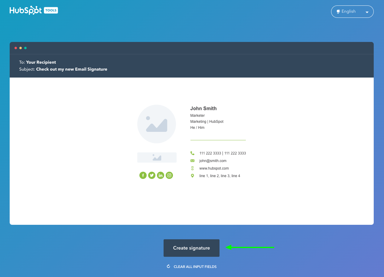 hubspot signature generator1