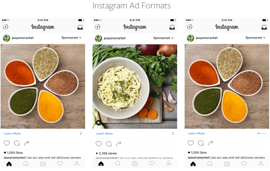 Instagram excels at native ads that blend in.