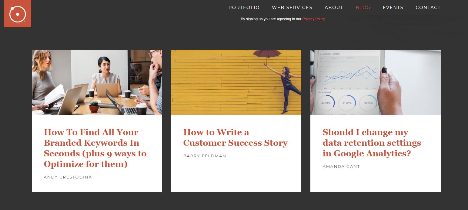 Orbit Media is among the best marketing blogs to follow.