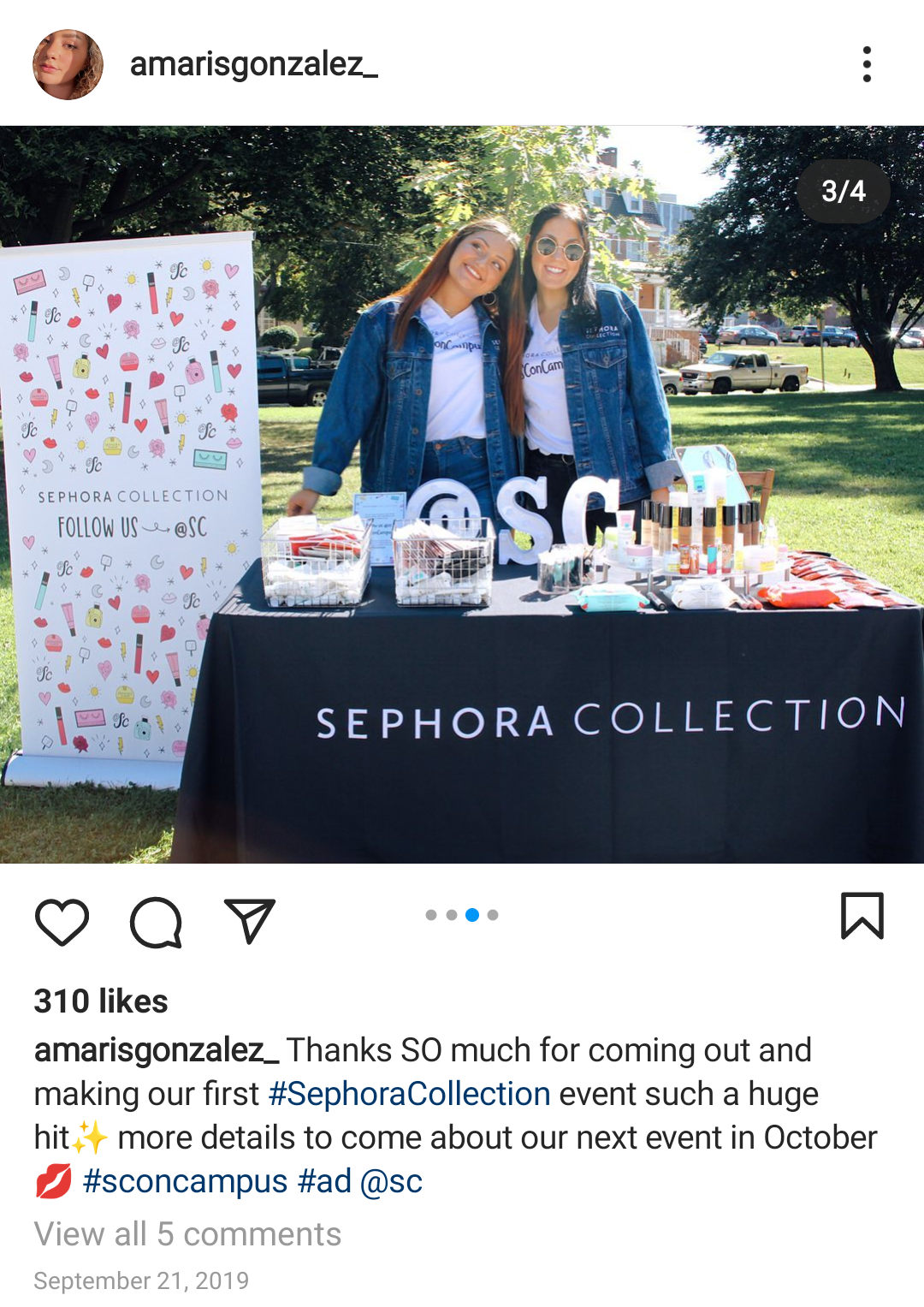 Amaris Gonzalez is a brand ambassador for Sephora.