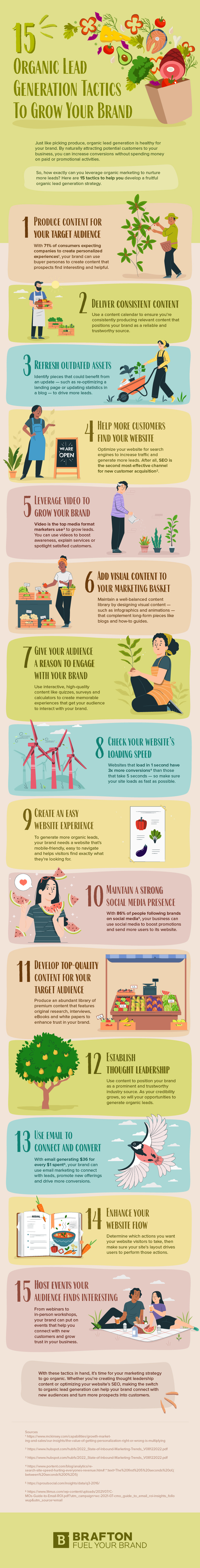 Infographic 15 Top Tactics to Drive Organic Lead Generation