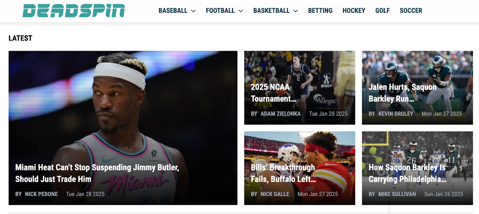 content curation example deadspin