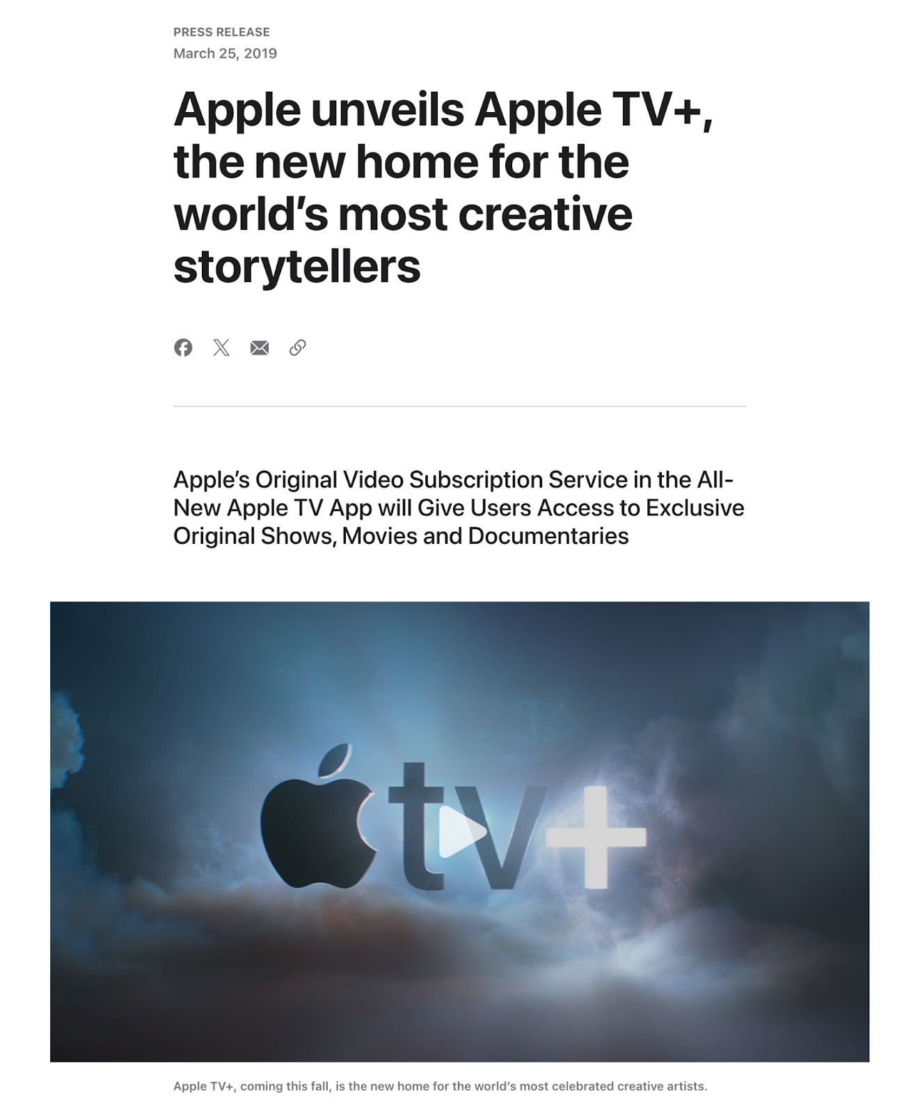 press release example for new product example apple